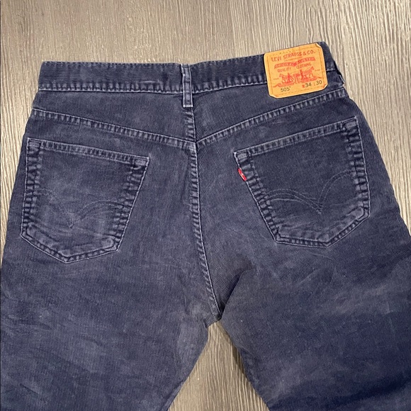 Levi's Navy Corduroy Jeans 34 x 30 - Picture 5 of 7